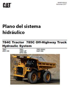 plano hidraulico camion cat 785